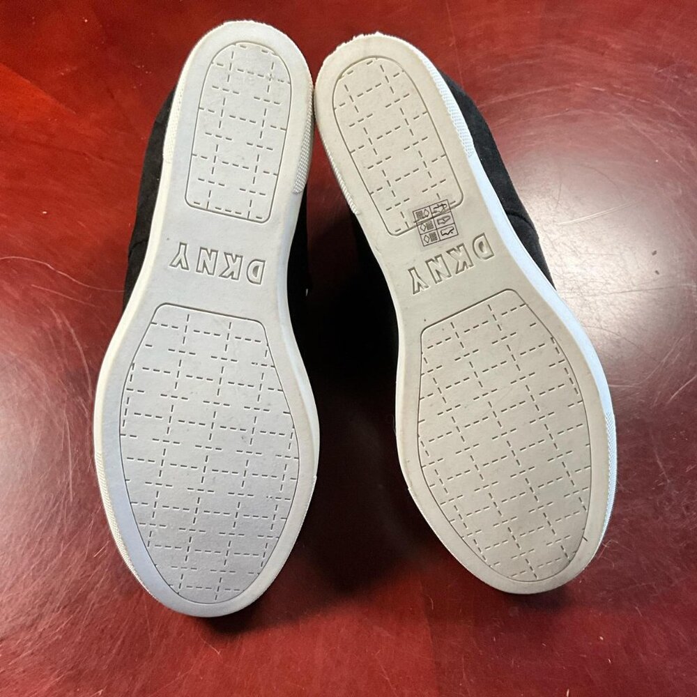 DKNY Womens Black Slip-On Wedge Sneakers Logo Casual Athletic 11M - Picture 8 of 9